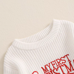 Newborn Baby Christmas Sweater Romper – Oversized Knitted Outfit for Boys & Girls (0–12 Months)