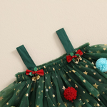 Citgeett Summer Christmas Girls Dress – Sleeveless Layered Tulle Dress with Hat (4–6 Years)