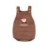Christmas Baby Romper – Sleeveless Knit Overall with Santa & Tree Embroidery | Unisex Newborn to 18M