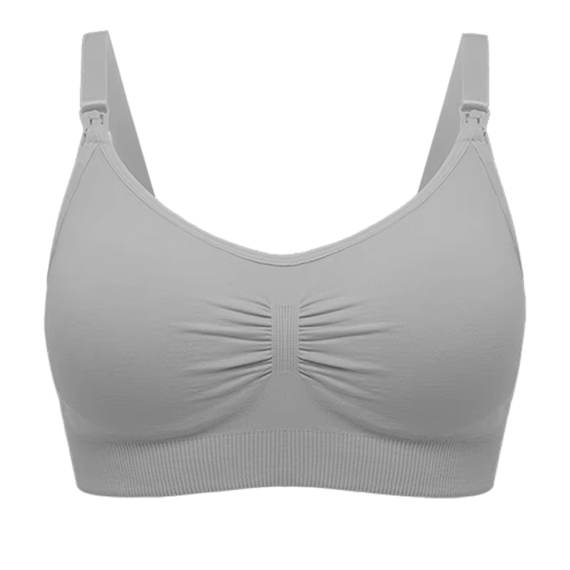 High Quality Seamless Nursing Bra – Breathable Maternity Breastfeeding Bra Plus Size Push-Up (Wire-Free, Adjustable Straps)