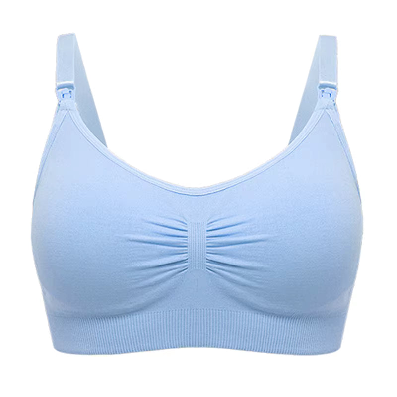 High Quality Seamless Nursing Bra – Breathable Maternity Breastfeeding Bra Plus Size Push-Up (Wire-Free, Adjustable Straps)