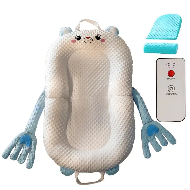 Portable Baby Sleeping Nest Lounger Cartoon Pattable Pacify Hand for Bedroom or Travel Easy to Clean and Maintain XX9F