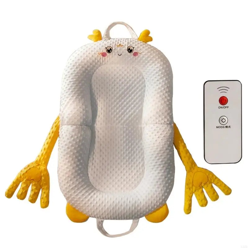 Portable Baby Sleeping Nest Lounger Cartoon Pattable Pacify Hand for Bedroom or Travel Easy to Clean and Maintain XX9F