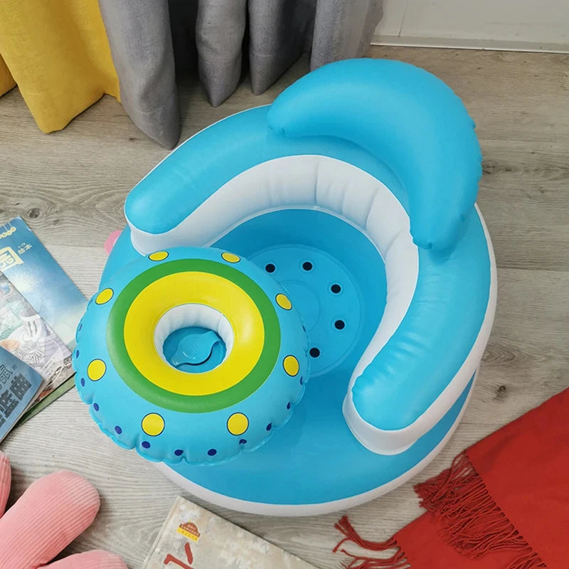 Inflatable Baby Seat Sofa Bathroom Stool Baby Resting Armchair Baby Feeding Dining Chair Learning Sitting Seats