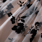 Black Rose Flower Dress for Girls 3 to 8 Years Summer Casual Girl Clothes Ruffles Tulle Elegant Princess Birthday Party Dress