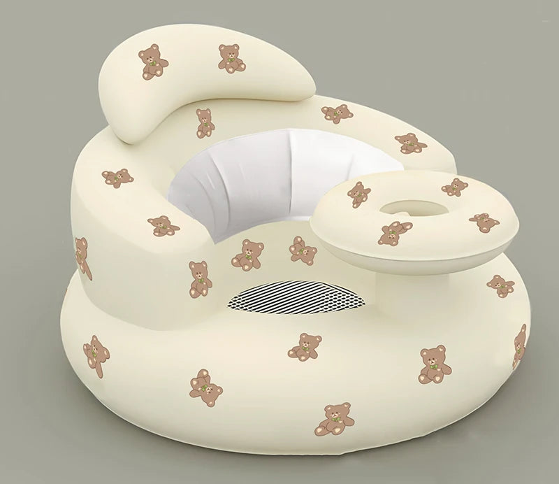 Inflatable Baby Seat Sofa Bathroom Stool Baby Resting Armchair Baby Feeding Dining Chair Learning Sitting Seats