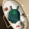 Christmas Baby Romper – Corduroy Deer & Santa Jumpsuit | Unisex Infant Holiday Outfit (0–18M)