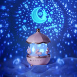 Kids Star Projector Night Light with 12 Films, Bluetooth Music and Rechargeable LED Lamp