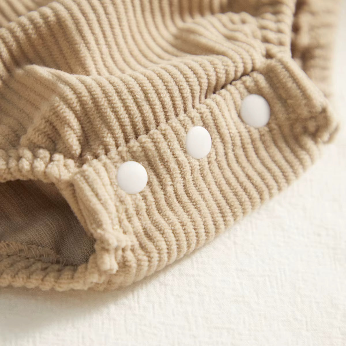 Christmas Baby Romper – Corduroy Deer & Santa Jumpsuit | Unisex Infant Holiday Outfit (0–18M)