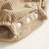 Christmas Baby Romper – Corduroy Deer & Santa Jumpsuit | Unisex Infant Holiday Outfit (0–18M)