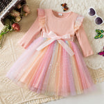 Black Rose Flower Dress for Girls 3 to 8 Years Summer Casual Girl Clothes Ruffles Tulle Elegant Princess Birthday Party Dress