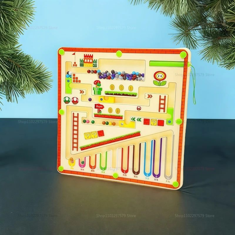 Montessori Magnetic Maze Puzzle Toy for Kids Ages 3–6 – Hand-Eye Coordination and Learning