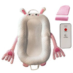 Portable Baby Sleeping Nest Lounger Cartoon Pattable Pacify Hand for Bedroom or Travel Easy to Clean and Maintain XX9F