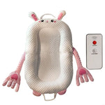 Portable Baby Sleeping Nest Lounger Cartoon Pattable Pacify Hand for Bedroom or Travel Easy to Clean and Maintain XX9F