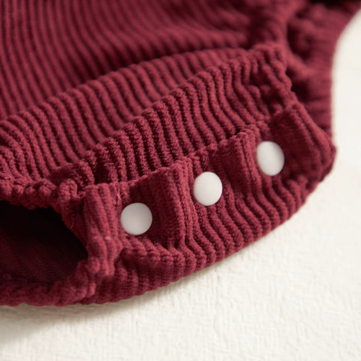 Christmas Baby Romper – Corduroy Deer & Santa Jumpsuit | Unisex Infant Holiday Outfit (0–18M)