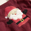 Christmas Baby Romper – Corduroy Deer & Santa Jumpsuit | Unisex Infant Holiday Outfit (0–18M)