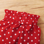 0-18 Months Newborn Baby Girl Cute Polka Dot Summer Outfit Set Short Sleeve Bodysuit+Pants+Headband Toddler Girls Clothing