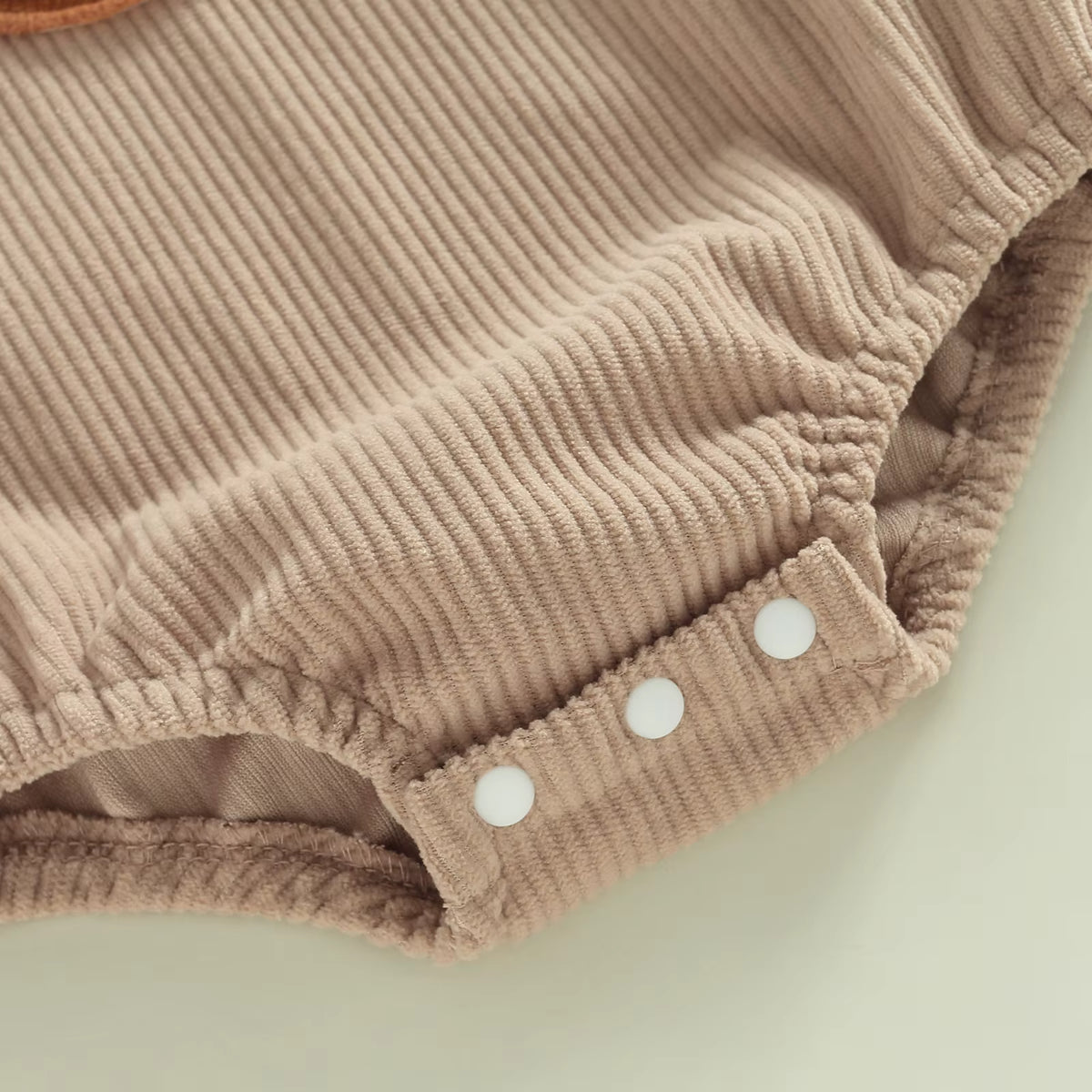 Christmas Baby Romper – Corduroy Deer & Santa Jumpsuit | Unisex Infant Holiday Outfit (0–18M)