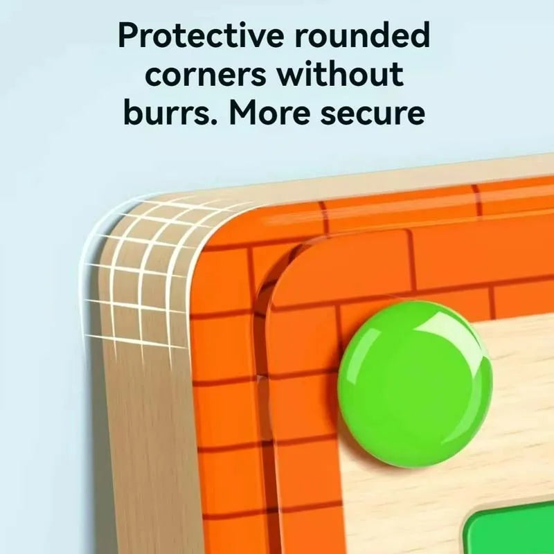 Montessori Magnetic Maze Puzzle Toy for Kids Ages 3–6 – Hand-Eye Coordination and Learning