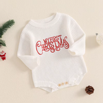 Newborn Baby Christmas Sweater Romper – Oversized Knitted Outfit for Boys & Girls (0–12 Months)
