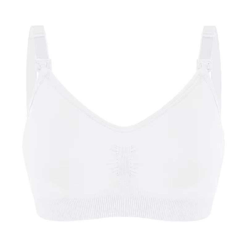 High Quality Seamless Nursing Bra – Breathable Maternity Breastfeeding Bra Plus Size Push-Up (Wire-Free, Adjustable Straps)