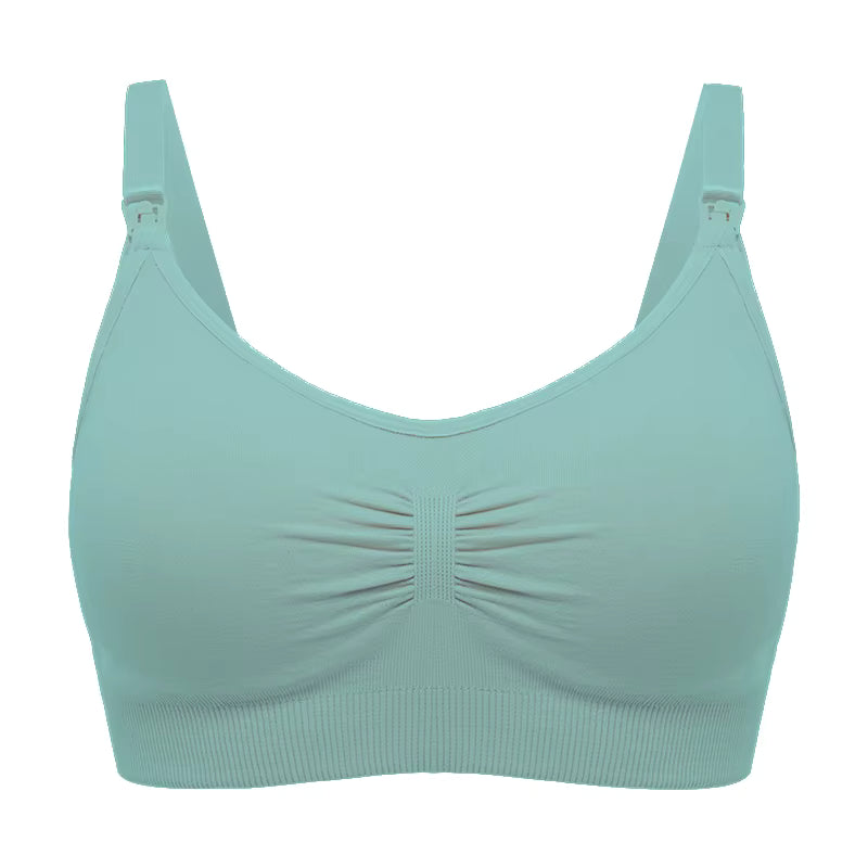 High Quality Seamless Nursing Bra – Breathable Maternity Breastfeeding Bra Plus Size Push-Up (Wire-Free, Adjustable Straps)