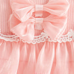 Baby Girl Mesh Bow Dress – Long Sleeve Princess Outfit for Spring & Autumn (0–24 Months)