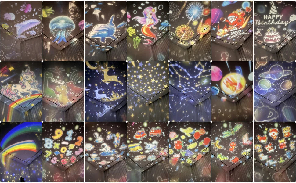 Star Galaxy Projector 21-in-1 Rotating Night Light with Timer and Multiple Colour Modes