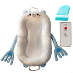Portable Baby Sleeping Nest Lounger Cartoon Pattable Pacify Hand for Bedroom or Travel Easy to Clean and Maintain XX9F