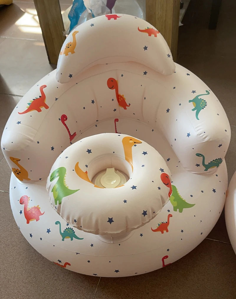 Inflatable Baby Seat Sofa Bathroom Stool Baby Resting Armchair Baby Feeding Dining Chair Learning Sitting Seats