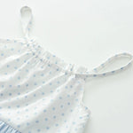 Summer Girls' Clothing Polka Dot Striped Flower Patch Vest Skirt Girls' Fashion Dress 3-7 Years Old Girls Clothes Kids Clothes