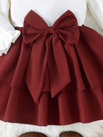 3PCS Autumn 0-3 Speed Girls And Babies Have Comfortable Foreign Style And Sweet Solid Color Lace Collar Top + Skirt + Hat Set