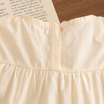 Summer Baby Girl Clothes Flying Sleeve Cotton Dress Sweet Cherry Decoration Girl Outdoor Outfit