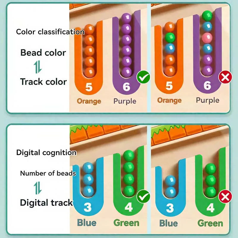 Montessori Magnetic Maze Puzzle Toy for Kids Ages 3–6 – Hand-Eye Coordination and Learning