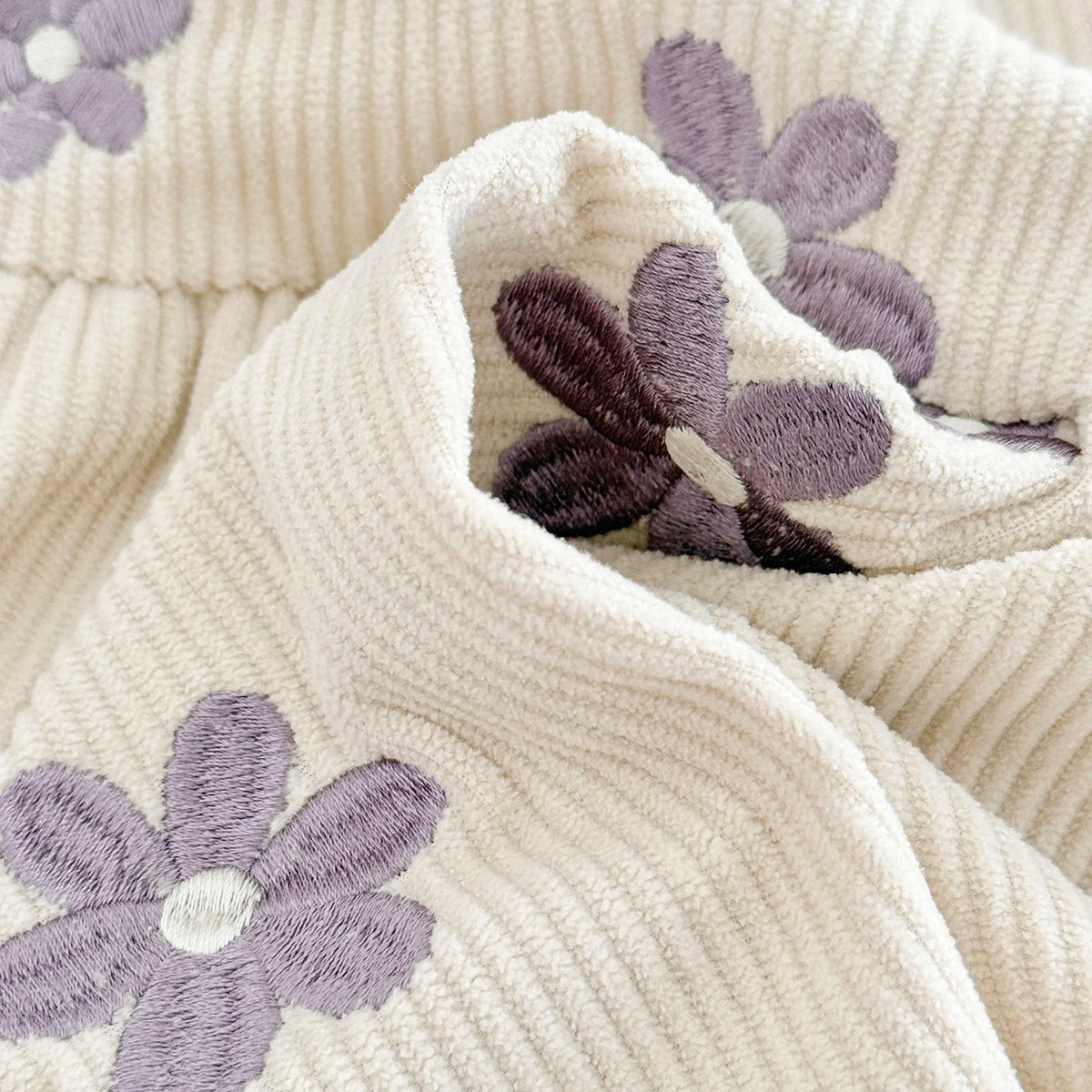 Baby Girl Denim Embroidered Dress – Floral Strap Skirt One-Piece Summer Outfit (1–2 Years)