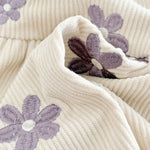 Baby Girl Denim Embroidered Dress – Floral Strap Skirt One-Piece Summer Outfit (1–2 Years)