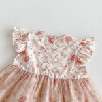 Floral Muslin Baby Girl Summer Set – 2PCS T-Shirt & Shorts Outfit with Bow Detail (0–12 Months)