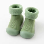 Baby Autumn Winter Fleece Thickened Soft Soled Non Slip Casual Shoes Boys Girls Pure Cotton Socks Shoes Kids Simple Casual Shoes