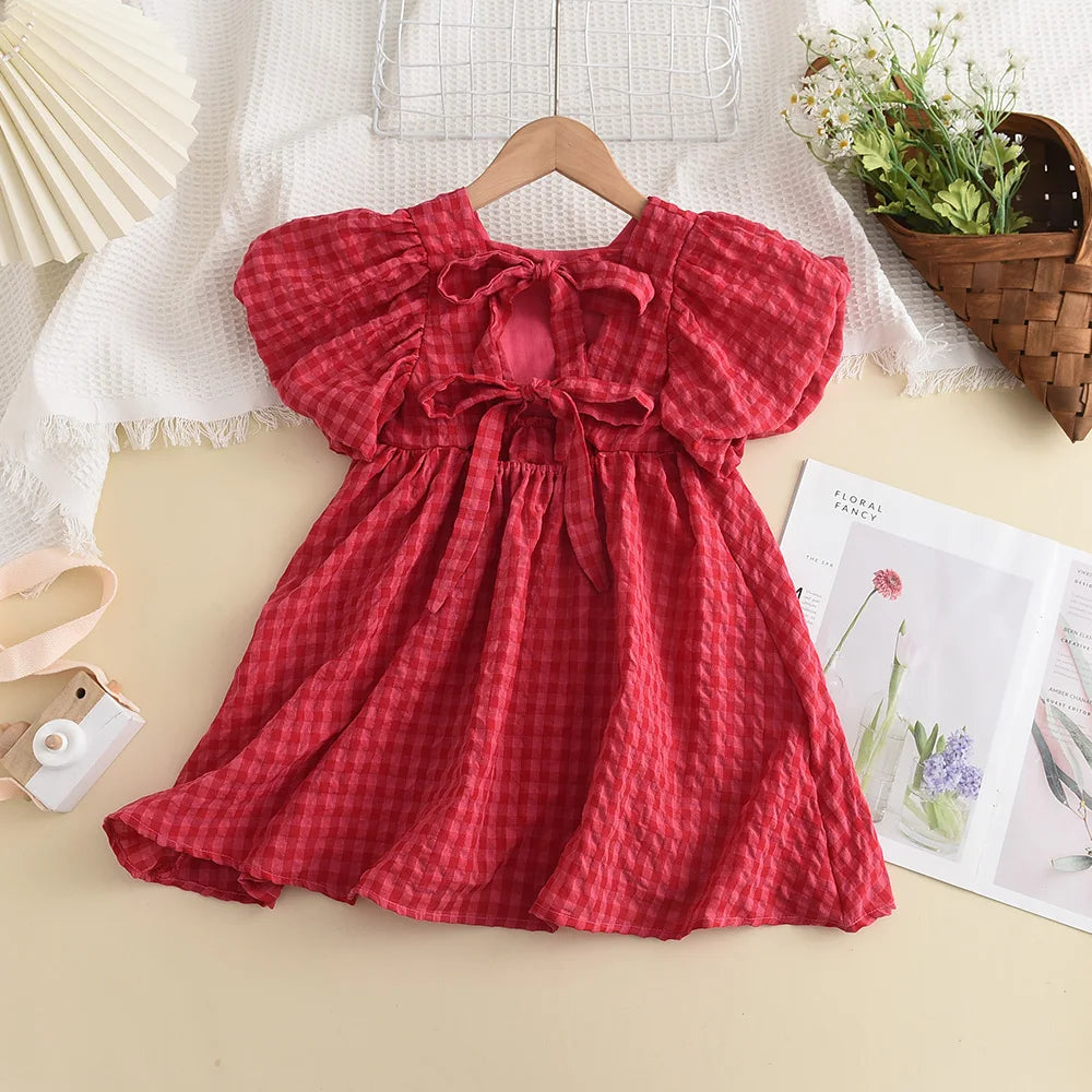 Bear Leader Girls Elegant Dresses 2023 New Summer Kids Party Costumes Girl Floral Princess Outfits Children Vestidos Clothing