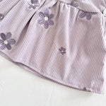 Baby Girl Denim Embroidered Dress – Floral Strap Skirt One-Piece Summer Outfit (1–2 Years)