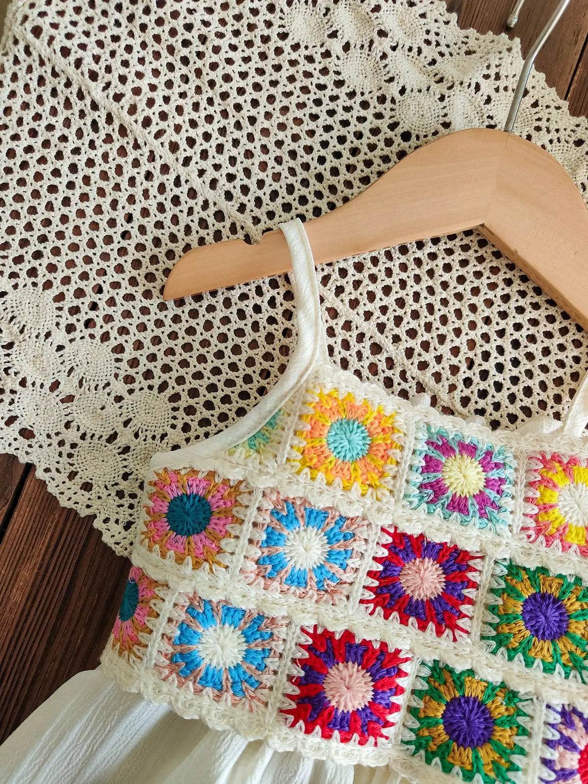 Summer Girls Romper Casual Daily Style Retro Colorful Floral Pattern Comfort Halter Sleeveless Romper Shorts Children's Clothing