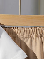 Infant Summer New Style Baby Boy’s Color-Block T-shirt and Shorts Fashion Leisure 2-Piece Set