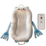 Portable Baby Sleeping Nest Lounger Cartoon Pattable Pacify Hand for Bedroom or Travel Easy to Clean and Maintain XX9F