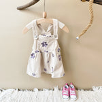 Baby Girl Denim Embroidered Dress – Floral Strap Skirt One-Piece Summer Outfit (1–2 Years)