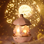 Kids Star Projector Night Light with 12 Films, Bluetooth Music and Rechargeable LED Lamp