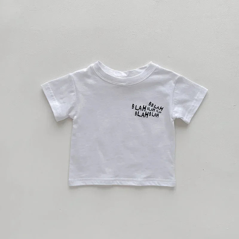 2024 Summer Baby Clothing Set Toddler Girls Clothes Suit Infant Tee and Denim OverallBoys Outfit