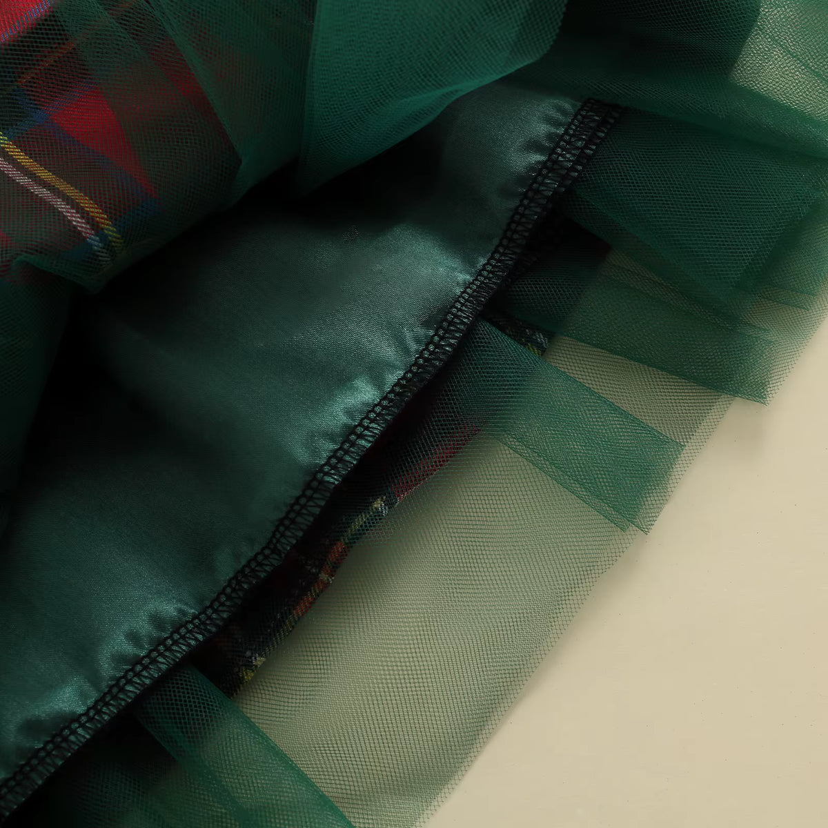 Toddler Girl Christmas Plaid Dress with Bow – Ruffle Sleeve A-Line Holiday Outfit (6M–6T)