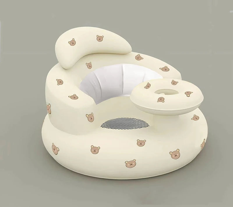 Inflatable Baby Seat Sofa Bathroom Stool Baby Resting Armchair Baby Feeding Dining Chair Learning Sitting Seats