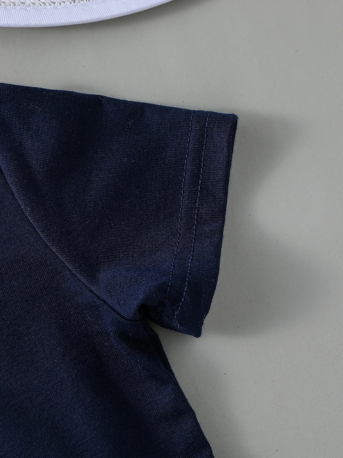 2PCS Infant Baby Boy Clothes Set White Short Sleeves T-shirt ShortsSummer Daily Casual Outfit for Toddler Suits