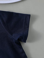 2PCS Infant Baby Boy Clothes Set White Short Sleeves T-shirt ShortsSummer Daily Casual Outfit for Toddler Suits